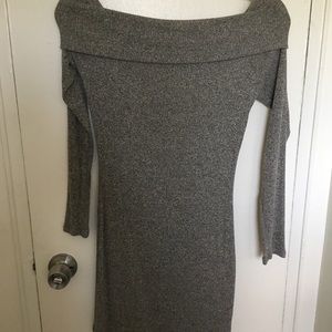 Off the shoulder sweater dress